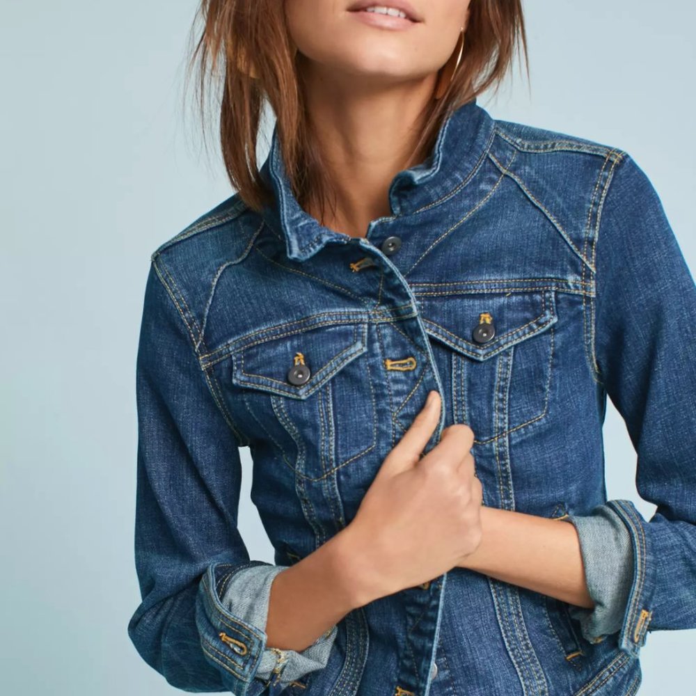 Anthropologie Pilcro Jean Jacket Size L
